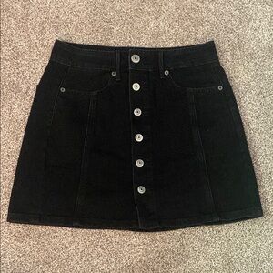 American Eagle Outfitters Black A-line Mini Skirt